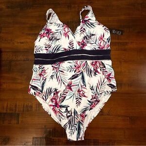 New With Tags Ibiza Women's Size 3X Multi Color One Piece Swimsuit